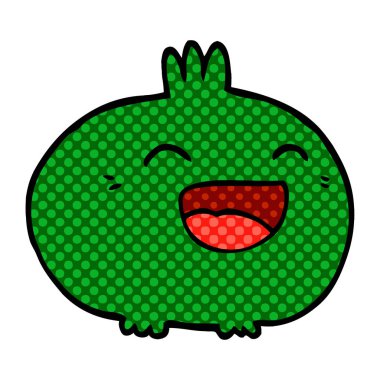 çizgi film doodle mutlu kök sebze