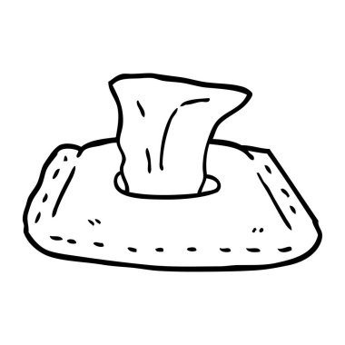 çizim karikatür tuvalet mendil