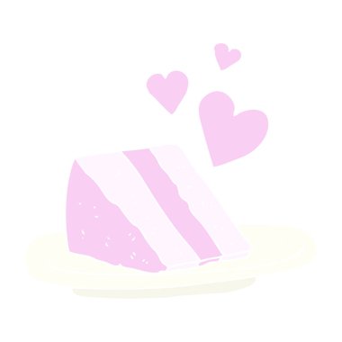 düz renk resimde çok güzel pasta