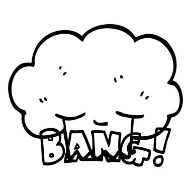 siyah beyaz çizgi film patlama patlama