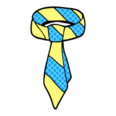 çizgi film doodle kravat, vektör çizim