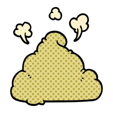 çizgi film doodle kaka, vektör çizim