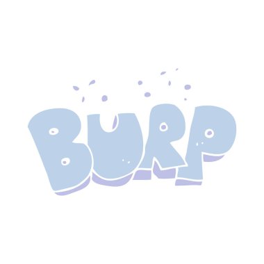 düz renk geğirmek metin gösterimi