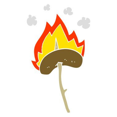 Sosisli sandviç çizgi film doodle