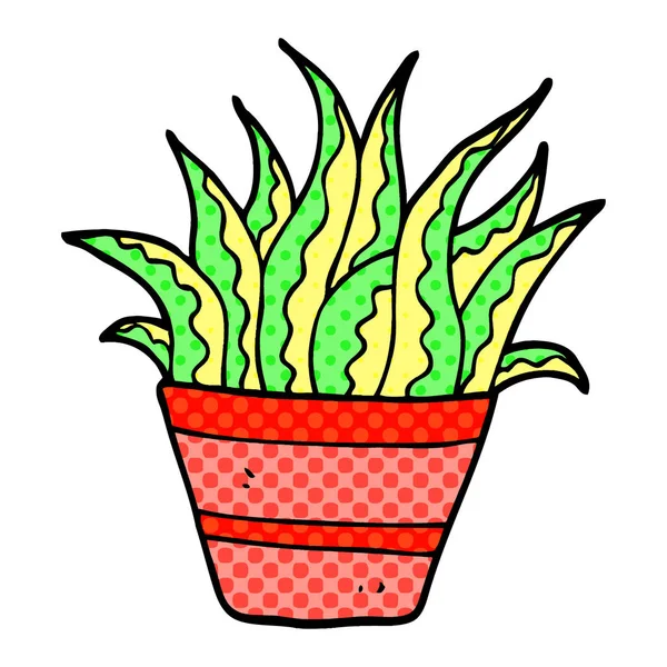 卡通涂鸦植物平面图标隔离在白色背景 — 图库矢量图片