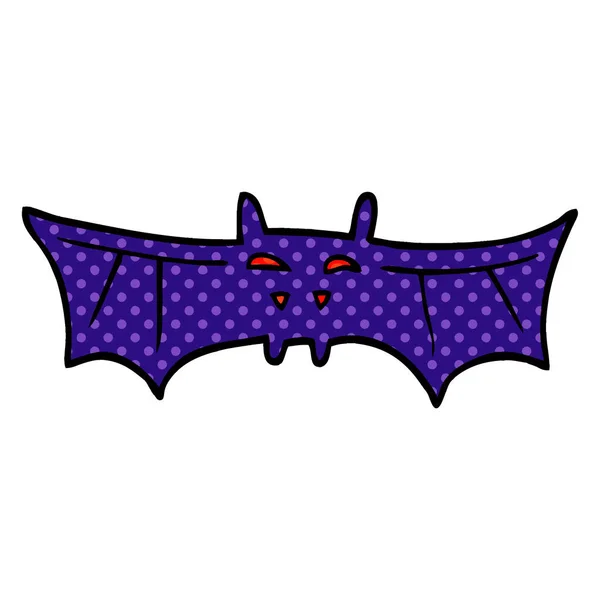 Desenho Animado Doodle Halloween Bat —  Vetores de Stock