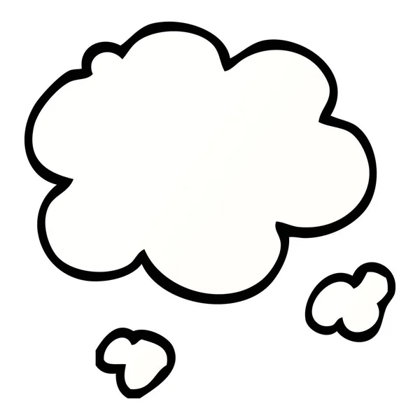 Cartoon Doodle Cloud Design Vetorial — Vetor de Stock