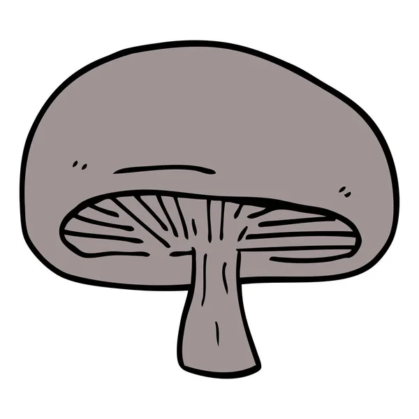 Illustration Couleur Plate Champignon — Image vectorielle