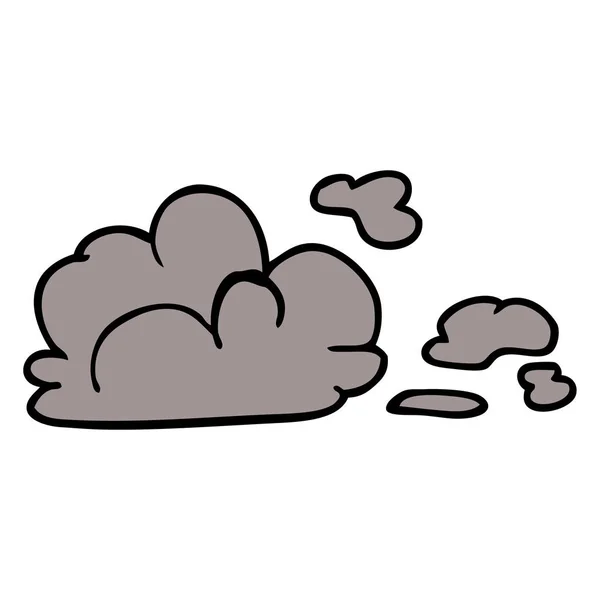 Cartoon Doodle Storm Cloud — Stock vektor