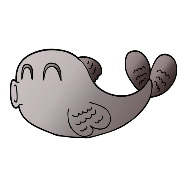Cartoon Doodle Fisk — Stock vektor