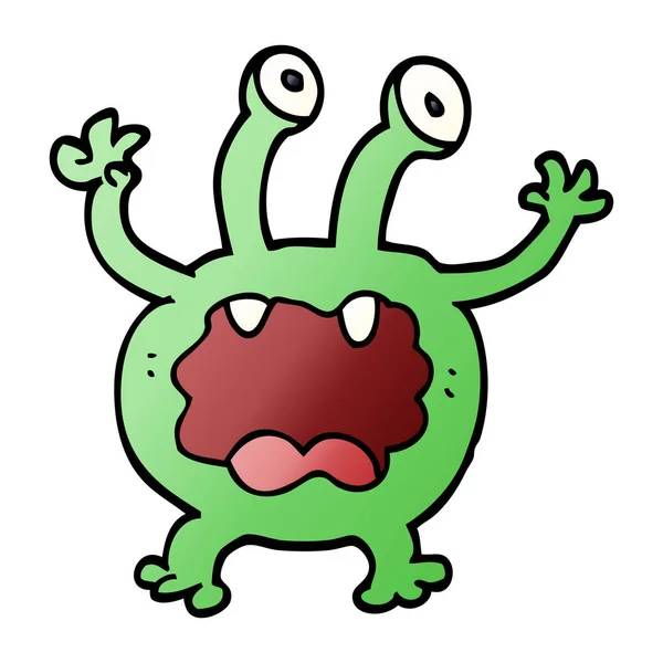 Cartoon Doodle Monster Vector — Stockvector