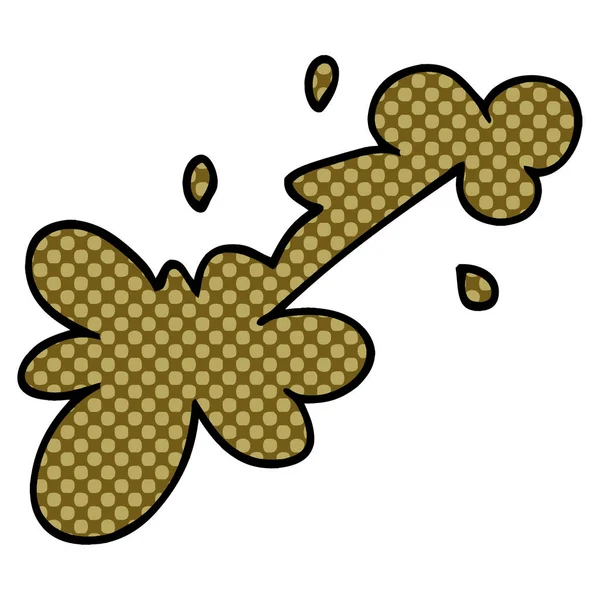 Cartoon Doodle Modder Splat — Stockvector