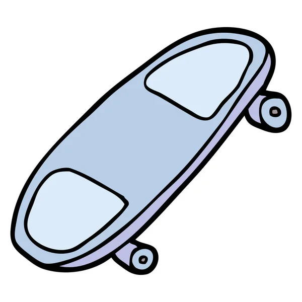 Cartone Animato Scarabocchio Skate Board — Vettoriale Stock