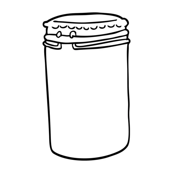 線画漫画ストレージ Jar ファイル — ストックベクタ