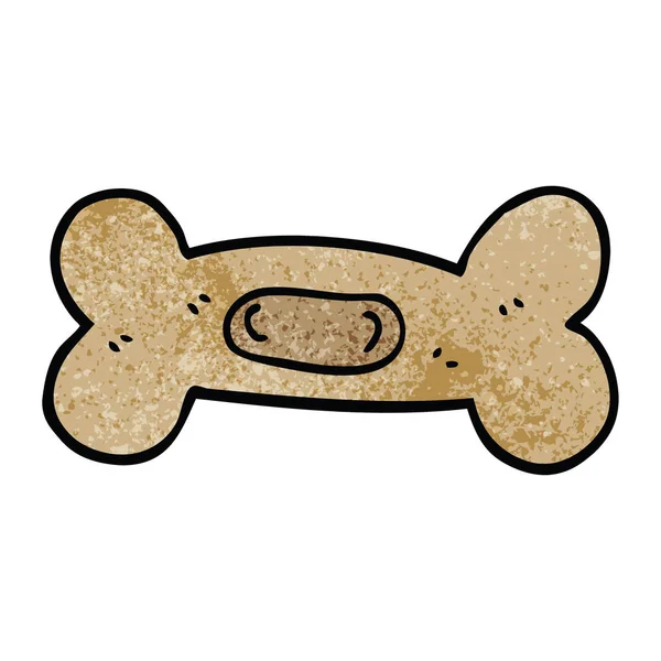 Desenho Animado Doodle Pet Bone — Vetor de Stock