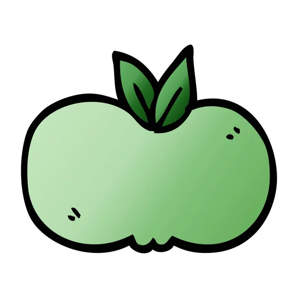 Karikatur Doodle Apple Vektor Illustration — Stockvektor