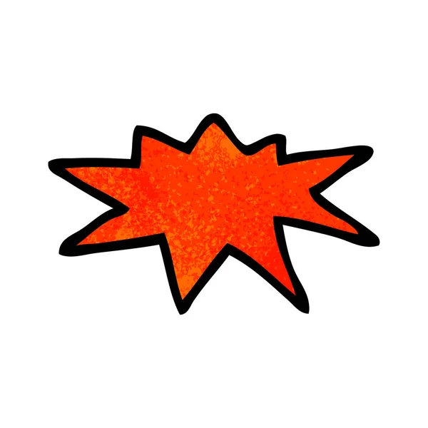 Cartoon Doodle Explosion Symbool — Stockvector