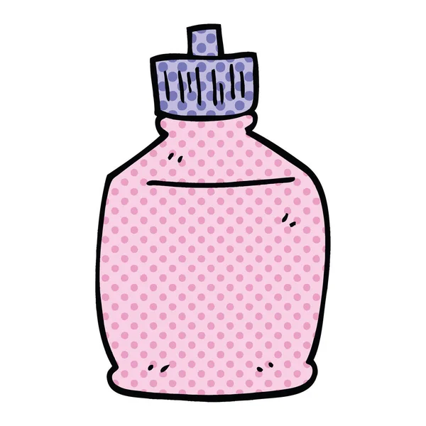 Comic Stil Cartoon Spritzt Flasche — Stockvektor