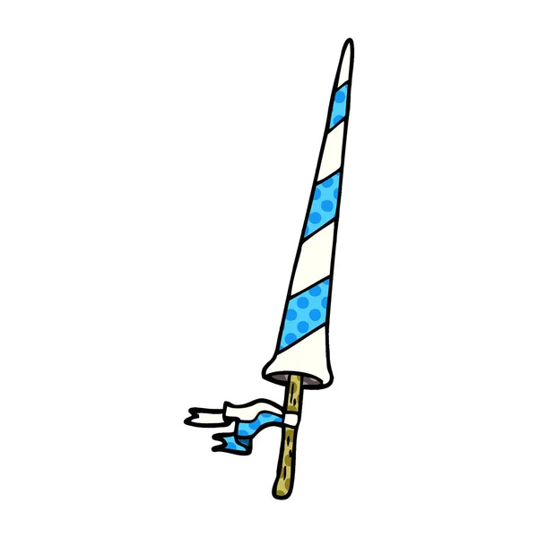 Cartoon Doodle Ridders Lance — Stockvector
