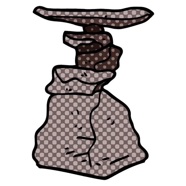 Мультяшні Каракулі Складені Скелі — стоковий вектор