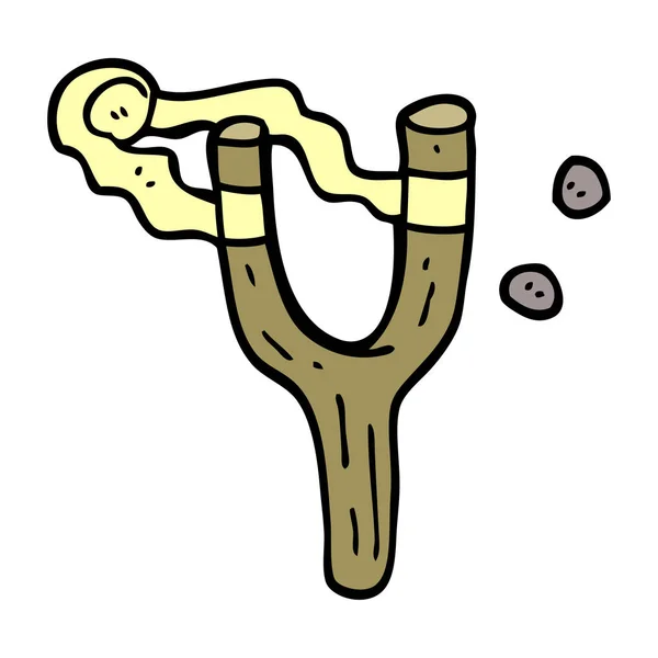 Cartoon Doodle Katapult Leksak — Stock vektor