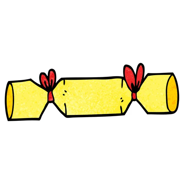 Cartoon Doodle Cracker Vector Illustration — Stock Vector