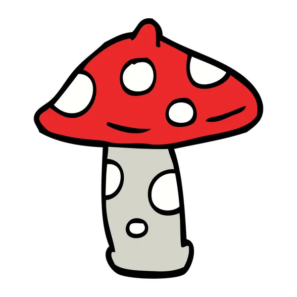 Illustration Couleur Plate Champignon — Image vectorielle