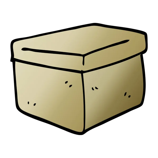 Caja Archivo Dibujos Animados Garabato — Vector de stock