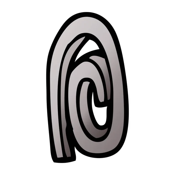 Illustration Vectorielle Dégradé Bande Dessinée Trombone — Image vectorielle