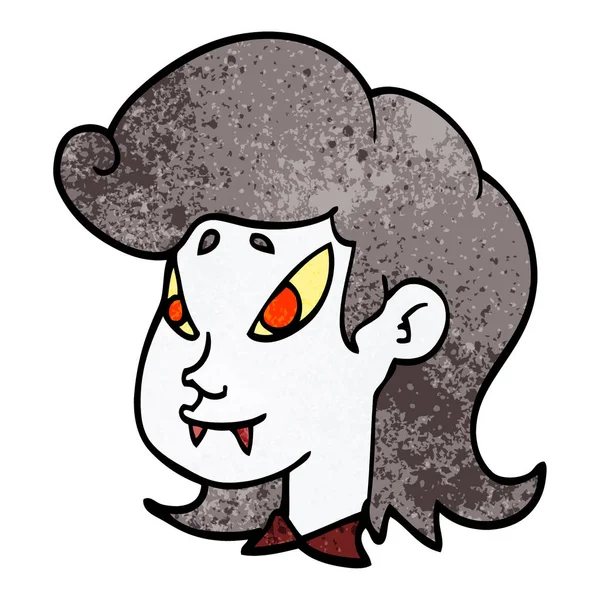 Vampire Doodle Dessin Animé Concept Halloween — Image vectorielle