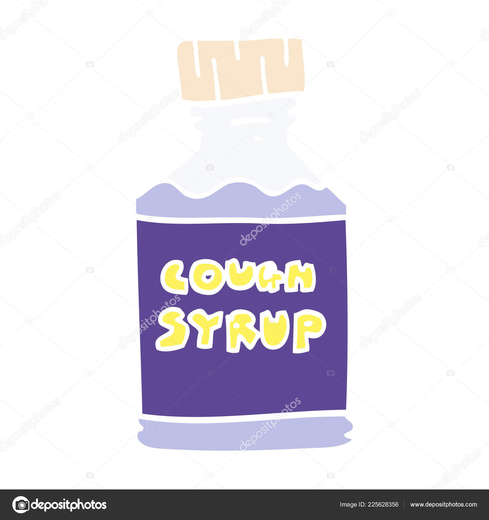 Cartoon Doodle Cough Syrup Stock Vector Image by ©lineartestpilot 225628356