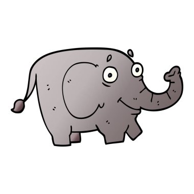 karikatür komik fil doodle