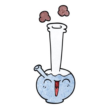 çizgi film doodle bong, vektör çizim