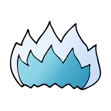 çizgi film doodle gaz alev