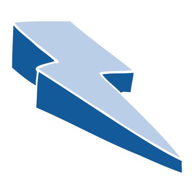 çizgi film doodle dekoratif şimşek