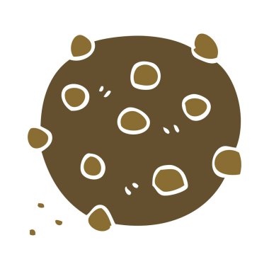 çizgi film doodle çikolatalı kurabiye