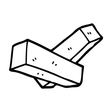 siyah beyaz çizgi film patates kızartması