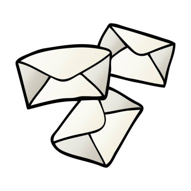 çizgi film doodle mektuplar, vektör tasarımı