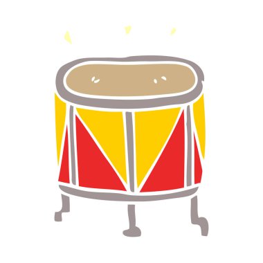 çizgi film doodle davul stand