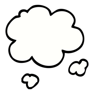 grafik karikatür doodle bulut