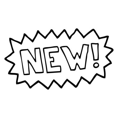 siyah beyaz çizgi film yeni sembol