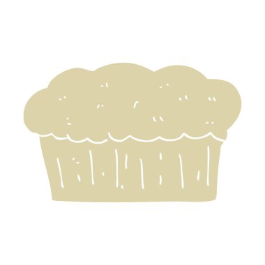 ekmek düz renkli çizimi