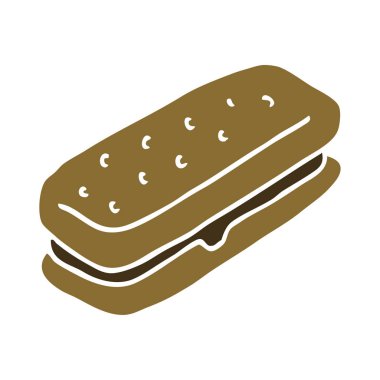 çizgi film doodle Çikolata bisküvi