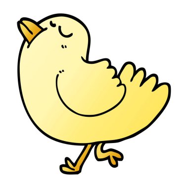 degrade illüstrasyon karikatür küstah kuş vektör