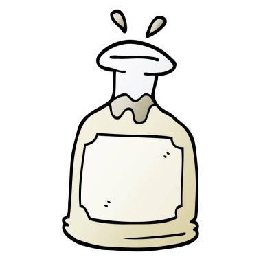 çizgi film doodle cam sürahi