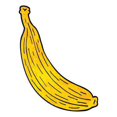 çizgi film doodle sarı muz