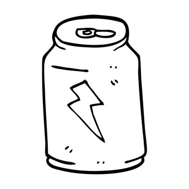 çizim karikatür enerji içeceği