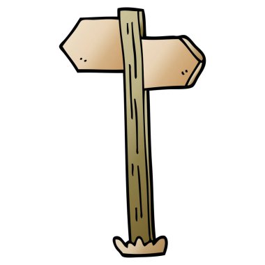 çizgi film doodle işareti mesaj