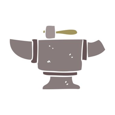 çizgi film doodle ağır eski örs