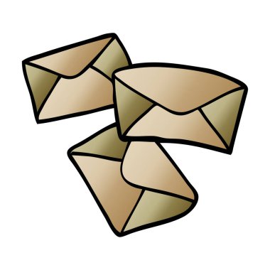 çizgi film doodle mektuplar, vektör tasarımı